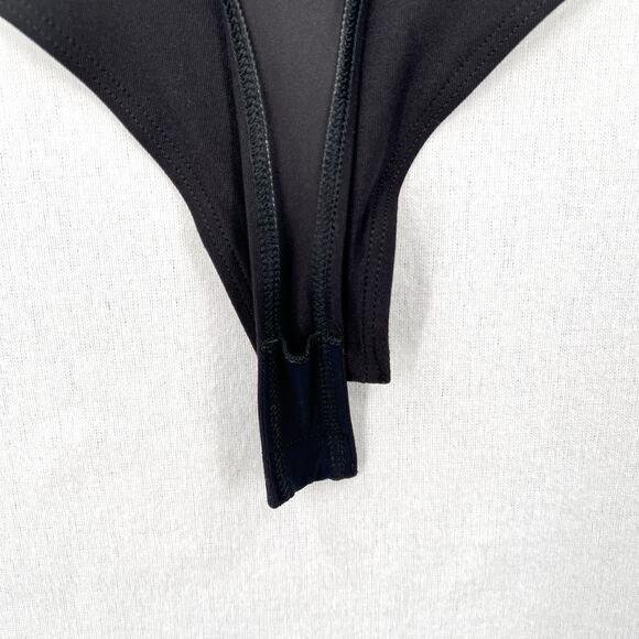 ALIX NYC Scoop Neck Tank Bodysuit XS Black Sleeveless Stretch Layering Capsule - Picture 8 of 16